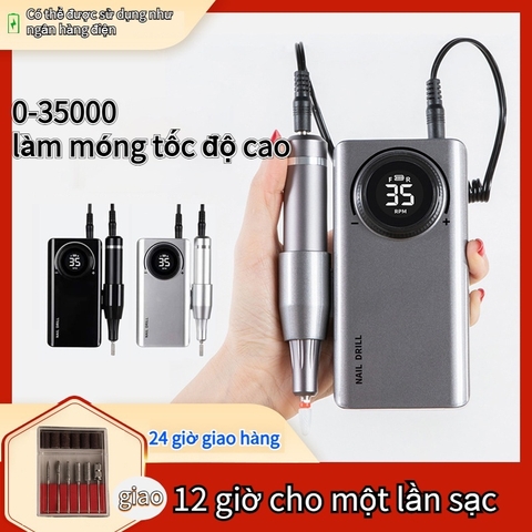 Máy Làm Móng Cao Cấp STE101, UV201 Máy Mài Móng Chuyên Dụng Trong Ngành, Tốc Độ 35.000RPM, Công Suất 36w