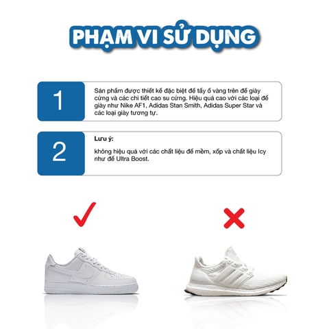 Chai Dung Dịch Tẩy Ố Vàng Đế Giày XIMO Sole Bright cho chất liệu Icy, Cao Su, Nhựa, Boost XI07
