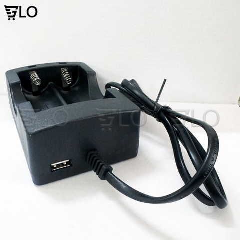 Sạc Pin Li-Ion 18650 16340 14500 26650 Sạc Đơn, Sạc Đôi Cho Đèn Pin Siêu Sáng, Quạt Mini 3 Tốc Độ...
