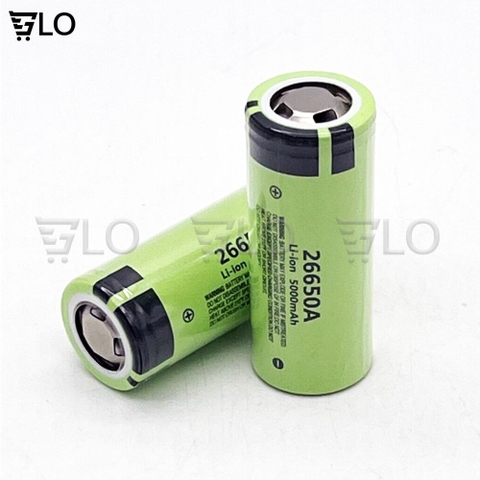 1 Viên Pin Sạc 26650 3.7v Dung Lượng Thực 5000mAh Dòng Xả Cao 30A, Pin Lithium Ion Cho Đèn Pin Siêu Sáng, Pin Dự Phòng