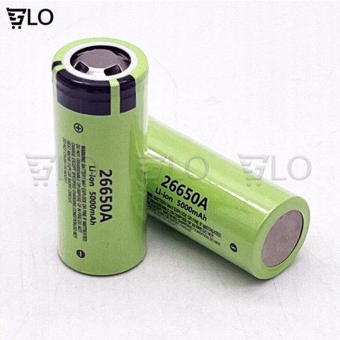 1 Viên Pin Sạc 26650 3.7v Dung Lượng Thực 5000mAh Dòng Xả Cao 30A, Pin Lithium Ion Cho Đèn Pin Siêu Sáng, Pin Dự Phòng