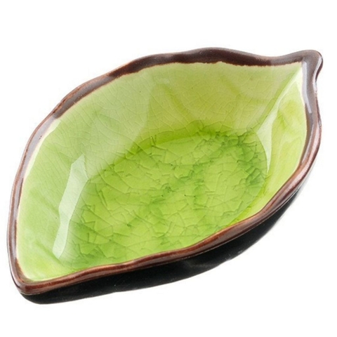 Chén Đựng Nước Chấm Hình Chiếc Lá Bằng Gốm Ceramic Cao Cấp, Dùng Để Đồ Ăn Kèm Gia Vị, Sự Tinh Tế Cho Bàn Ăn Hiện Đại