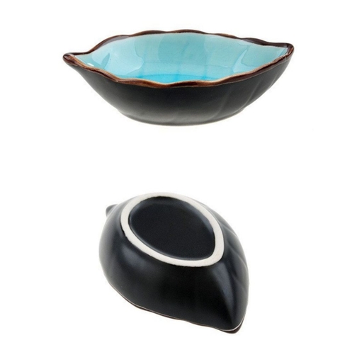 Chén Đựng Nước Chấm Hình Chiếc Lá Bằng Gốm Ceramic Cao Cấp, Dùng Để Đồ Ăn Kèm Gia Vị, Sự Tinh Tế Cho Bàn Ăn Hiện Đại