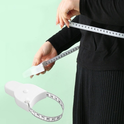 Thước Dây Cuộn Tự Rút Dài 150cm, Đo Vòng Đầu Cho Bé, Đo Eo, Ngực, Bắp Chân, Đùi, Mông Cho Mẹ Cực Kì Tiện Lợi Và Dễ Đo