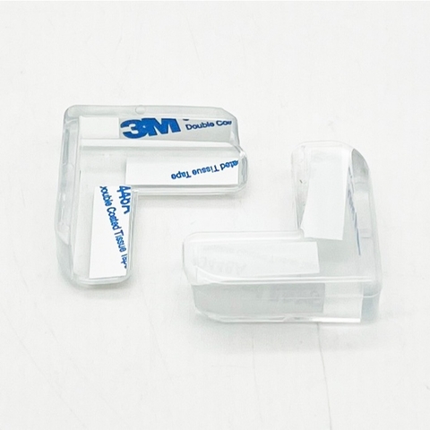 Miếng Bịt Góc Bàn Silicon An Toàn Cho Trẻ Nhỏ - Chất Liệu Mềm, Keo Dán 3M, Màu Trong Suốt