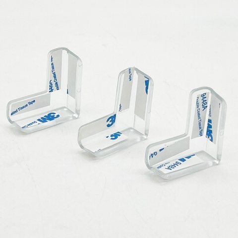 Miếng Bịt Góc Bàn Silicon An Toàn Cho Trẻ Nhỏ - Chất Liệu Mềm, Keo Dán 3M, Màu Trong Suốt