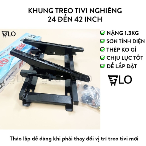Khung Treo Tivi Thẳng/Nghiêng/Xoay Treo Sát Tường Đầy Đủ Kích Thước Từ 24inch Đến 65inch