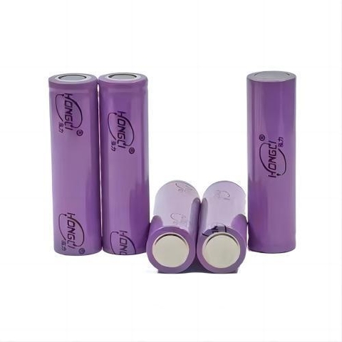 1 Viên Pin Sạc 18650 Hongli Tím 1200mah Loại Tốt 3.7v Xả Thấp 2A Dùng Cho Quạt Mini, Máy Nghe Pháp,...