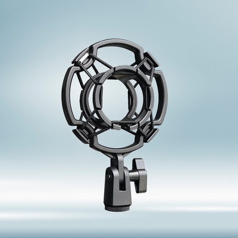 Giá Đỡ Shockmount Cho Micro Bằng Nhựa, Mic Thu Âm, Mic Livestream, Dùng Đầu Ren 3/8 Và 5/8