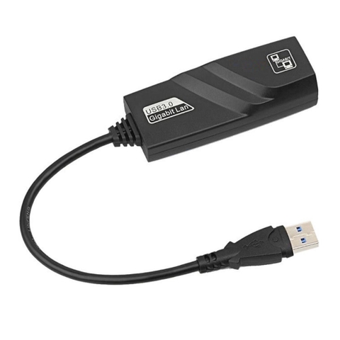 Card Mạng USB 3.0 To Lan 10/100/1000Mbps Ethernet, Bộ Chuyển Đổi Cáp Mạng Sang USB Tốc Độ Cao, USB Sang LAN