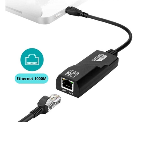 Card Mạng USB 3.0 To Lan 10/100/1000Mbps Ethernet, Bộ Chuyển Đổi Cáp Mạng Sang USB Tốc Độ Cao, USB Sang LAN