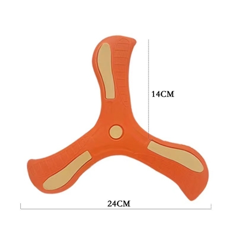 Đồ Chơi Boomerang 3 Cánh Xốp Mini Cho Bé Tự Quay Lại, Đĩa Bay Chéo Ba Lá Bằng Nhựa, Đĩa Ném Bumerang 3 Lá Hồi Chuyển