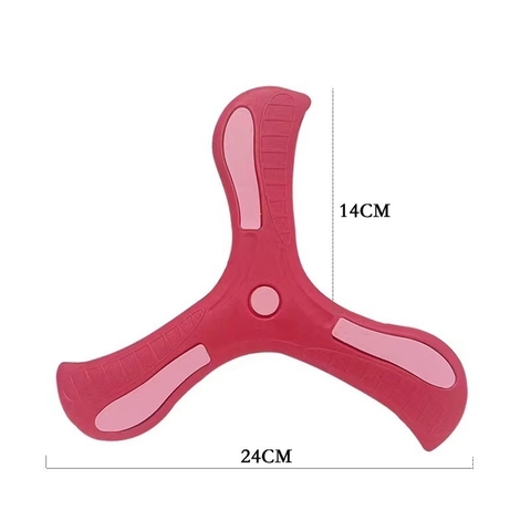 Đồ Chơi Boomerang 3 Cánh Xốp Mini Cho Bé Tự Quay Lại, Đĩa Bay Chéo Ba Lá Bằng Nhựa, Đĩa Ném Bumerang 3 Lá Hồi Chuyển