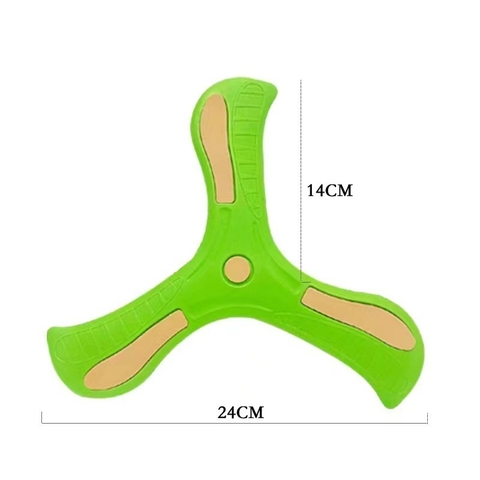 Đồ Chơi Boomerang 3 Cánh Xốp Mini Cho Bé Tự Quay Lại, Đĩa Bay Chéo Ba Lá Bằng Nhựa, Đĩa Ném Bumerang 3 Lá Hồi Chuyển