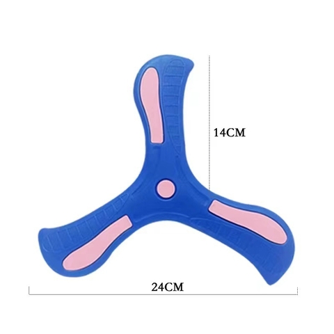 Đồ Chơi Boomerang 3 Cánh Xốp Mini Cho Bé Tự Quay Lại, Đĩa Bay Chéo Ba Lá Bằng Nhựa, Đĩa Ném Bumerang 3 Lá Hồi Chuyển