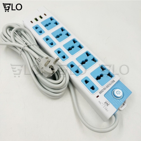 Ổ Cắm Điện CYX K208 K218 K238 Tích Hợp Cổng Sạc USB Đa Năng, Nhiều Lỗ Cắm, Công Suất 2500W