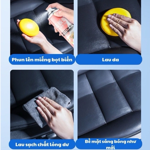 Chai Xịt Nano Đánh Bóng Xe Ô Tô 500ml WATCH WAX, Làm Sạch, Phục Hồi, Giữ Nội Thất Luôn Như Mới