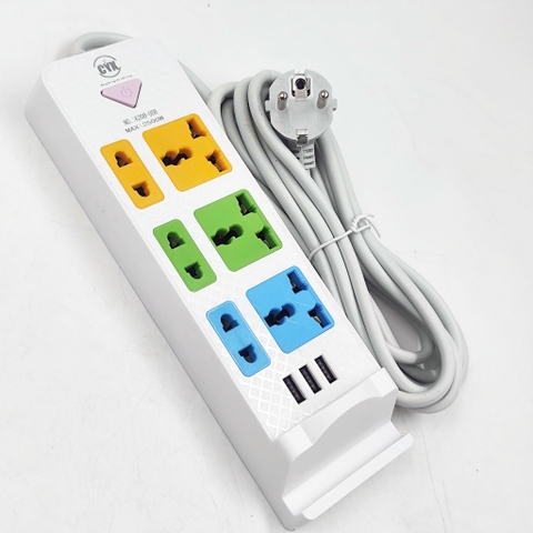Ổ Cắm Điện CYX K208 K218 K238 Tích Hợp Cổng Sạc USB Đa Năng, Nhiều Lỗ Cắm, Công Suất 2500W