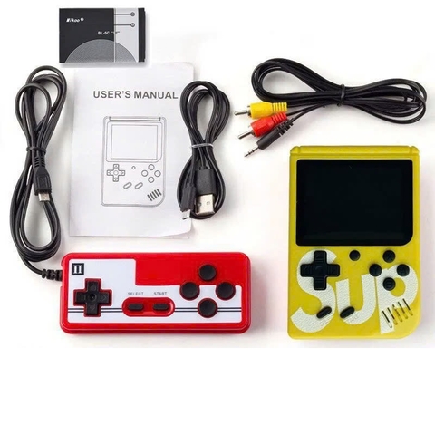 Máy Chơi Game Cầm Tay G1 Plus 400 Trò Chơi Tặng Kèm Tay Cầm, Pin, Sạc Và Dây AV Lên TV