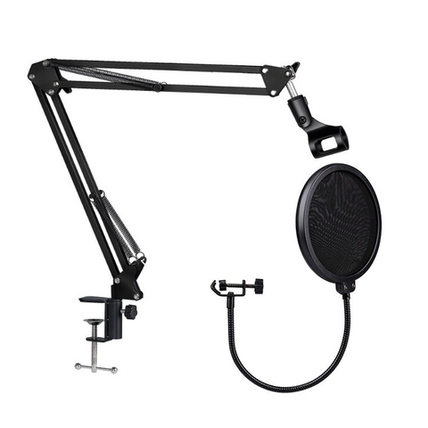 Chân Đế Kẹp Bàn Gắn Mic Thu Âm, Giá Đỡ Micro Livestream