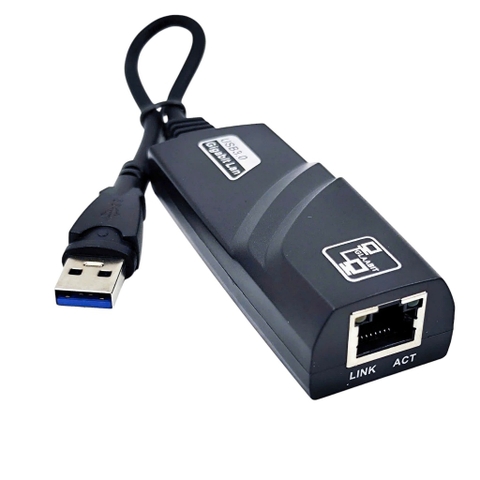 Card Mạng USB 3.0 To Lan 10/100/1000Mbps Ethernet, Bộ Chuyển Đổi Cáp Mạng Sang USB Tốc Độ Cao, USB Sang LAN
