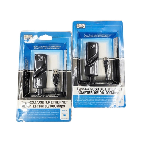 Card Mạng USB 3.0 To Lan 10/100/1000Mbps Ethernet, Bộ Chuyển Đổi Cáp Mạng Sang USB Tốc Độ Cao, USB Sang LAN