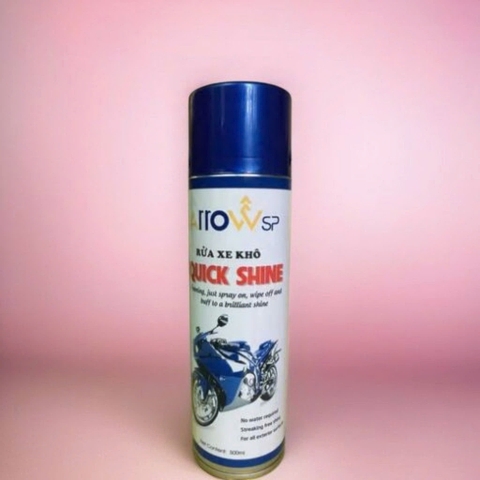 Chai Rửa Xe Khô Bọt Tuyết Arrow Quick Shine (500ml), Bọt Tuyết Khô Cao Cấp Có Tinh Dầu Thơm Chuyên Làm Sạch Và Sáng Bóng