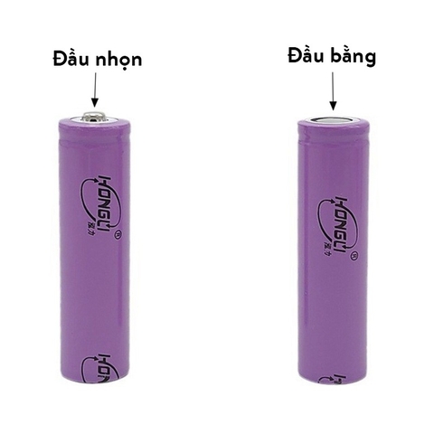 1 Viên Pin Sạc 18650 Li-Ion 3.7v Màu Đỏ, Tím, Xanh Lá Dung Lượng Thực 1000-2600mAh