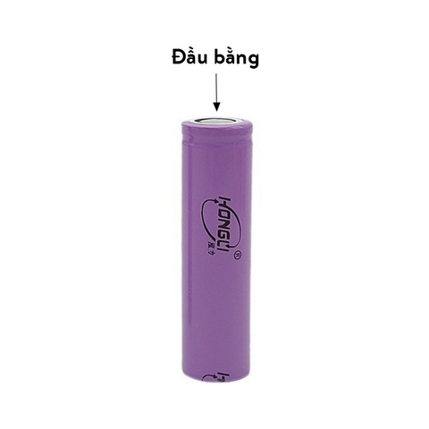 1 Viên Pin Sạc 18650 Li-Ion 3.7v Màu Đỏ, Tím, Xanh Lá Dung Lượng Thực 1000-2600mAh