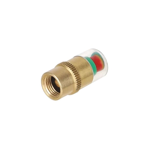 Bộ 4 Van Cảnh Báo Áp Suất Lốp Lõi Đồng Xe Máy, Ô Tô, Theo Dõi Áp Suất Bánh Xe Với 3 Màu Kèm Con Tán Và Cờ Lê Lắp Ráp