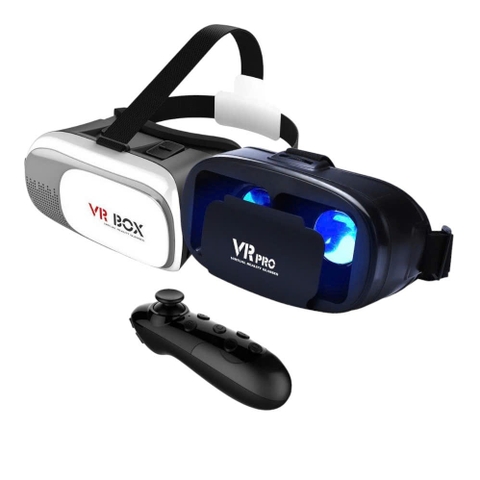 Kính Thực Tế Ảo VRPRO/VR BOX Phiên Bản 2.0, Xem Phim 3D VRBOX V2 Cho Điện Thoại Màn Hình Từ 3.5