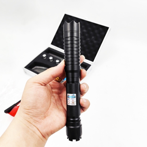 Đèn Laser 111A Đi Biển Công Suất Cực Cao 2000mW, Chiếu Xa Khoảng Cách 10km, Hộp Đựng Bằng Nhôm Cao Cấp