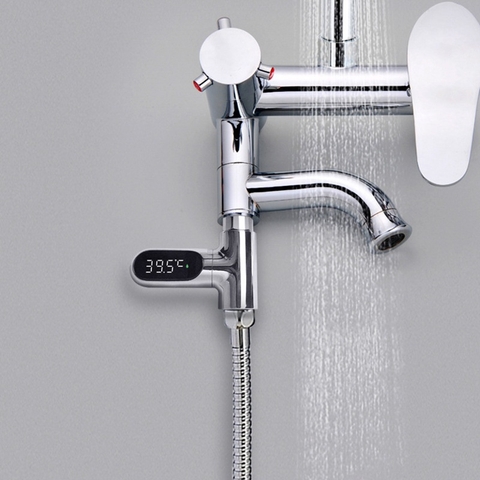 Nhiệt Kế Vòi Hoa Sen Đèn Led Không Dùng Pin, Chỉ Báo Nhiệt Độ Nước Cho Vòi Có Nguồn Dòng Chảy Thời Gian Thực Chính Xác
