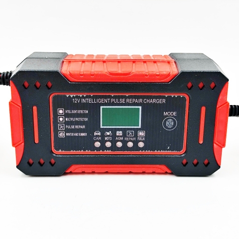 Sạc Bình Ắc Quy 12V 6A INTELLIGEN CHARGER 4AH - 100AH, Tự Ngắt Khi Đầy, Phục Hồi Ắc Quy Bằng Khử Sunfat, Chống Ngược Cực