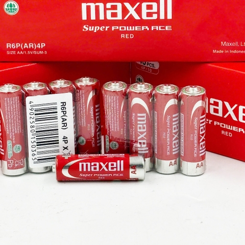 1 Cặp Pin CARBON Tiểu AAA/AA Maxell Mã R03(AB) Và R6P(AR) Chính Hãng (Pin Tiểu Nhỏ)