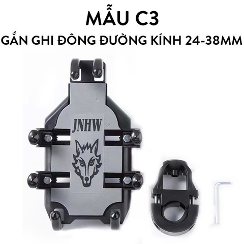 Giá Đỡ Kẹp Điện Thoại Gắn Xe Máy C1/C2/C3/C4, Chống Cướp, Chống Rung Cực Chắc Chắn