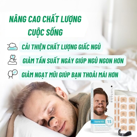 Kẹp Mũi Nam Châm OxyBreathing, Miếng Dán Nở Mũi, Mở Rộng Đường Thở Chất Lượng Cao Giúp Thông Mũi Giảm Ngáy, Ngủ Ngon