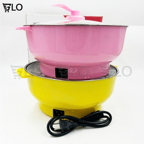 Nồi Lẩu Điện Mini 26cm Vung Kính 1000w Siêu Tốc