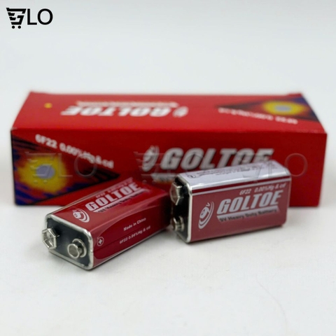 Pin Vuông 9V GOLTOE – Hiệu Suất Ổn Định, Dùng Lâu Bền, Tiện Lợi Mọi Lúc