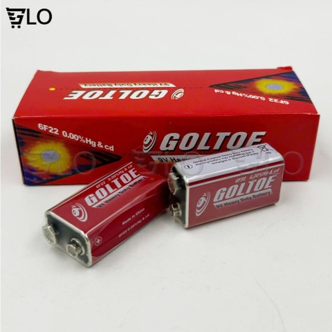 Pin Vuông 9V GOLTOE – Hiệu Suất Ổn Định, Dùng Lâu Bền, Tiện Lợi Mọi Lúc