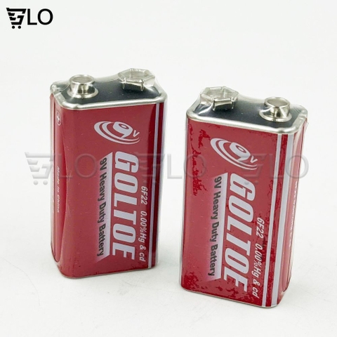 Pin Vuông 9V GOLTOE – Hiệu Suất Ổn Định, Dùng Lâu Bền, Tiện Lợi Mọi Lúc