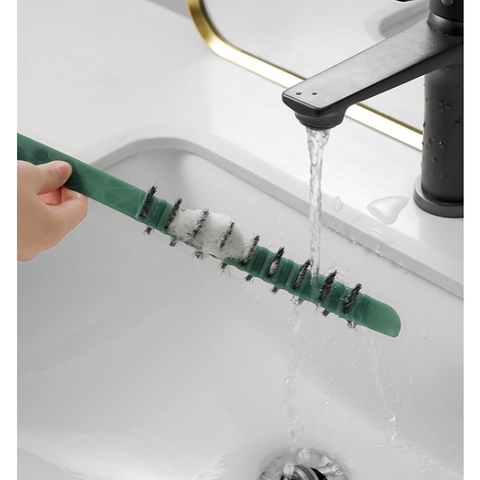 Bàn Chải Vệ Sinh Khe Máy Giặt Nhựa Xoay 360 Độ Tay Cầm Dài 60cm, Làm Sạch Lồng Giặt Máy Giặt