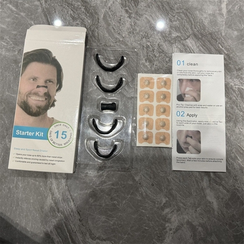 Kẹp Mũi Nam Châm OxyBreathing, Miếng Dán Nở Mũi, Mở Rộng Đường Thở Chất Lượng Cao Giúp Thông Mũi Giảm Ngáy, Ngủ Ngon