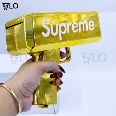 Súng Bắn Ra Tiền Supreme VÀNG GOLD Vui Nhộn Tặng Kèm Pin
