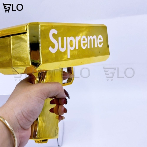 Súng Bắn Ra Tiền Supreme VÀNG GOLD Vui Nhộn Tặng Kèm Pin