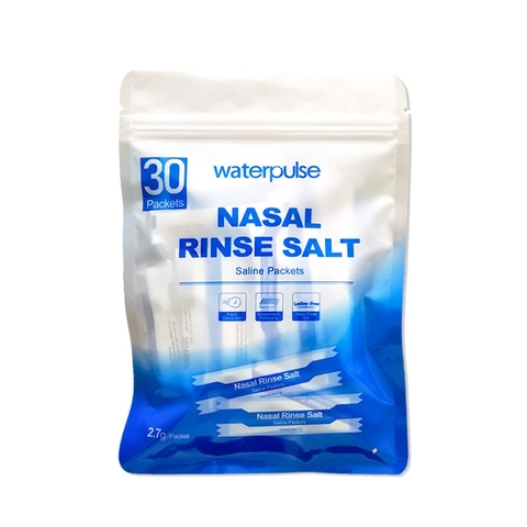 Muối Rửa Mũi, Muối Rửa Mũi Xoang Waterpulse Nasal Rinse Salt Làm Sạch Nghẹt Mũi, Viêm Mũi Dị Ứng, Viêm Xoang Chính Hãng