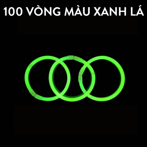 [ĐƯỢC CHỌN MÀU]Combo 100 Que Phát Sáng + Kèm Nút Gắn Làm Vòng Tay Glow Stick, Vòng Tay Dạ Quang Nhiều Màu, Chơi Buổi Tối