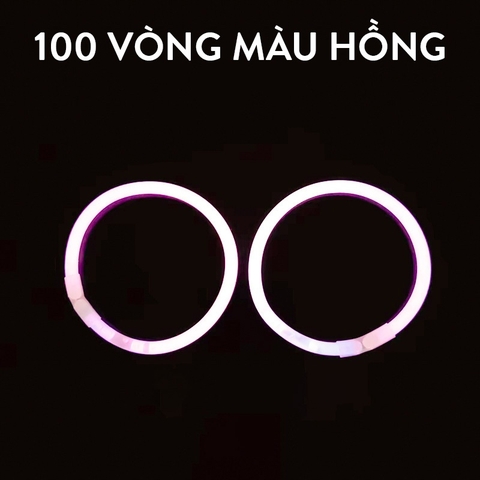 [ĐƯỢC CHỌN MÀU]Combo 100 Que Phát Sáng + Kèm Nút Gắn Làm Vòng Tay Glow Stick, Vòng Tay Dạ Quang Nhiều Màu, Chơi Buổi Tối