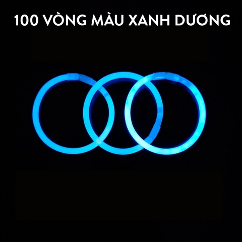 [ĐƯỢC CHỌN MÀU]Combo 100 Que Phát Sáng + Kèm Nút Gắn Làm Vòng Tay Glow Stick, Vòng Tay Dạ Quang Nhiều Màu, Chơi Buổi Tối
