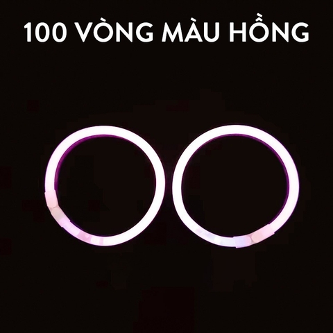 [ĐƯỢC CHỌN MÀU]Combo 100 Que Phát Sáng + Kèm Nút Gắn Làm Vòng Tay Glow Stick, Vòng Tay Dạ Quang Nhiều Màu, Chơi Buổi Tối